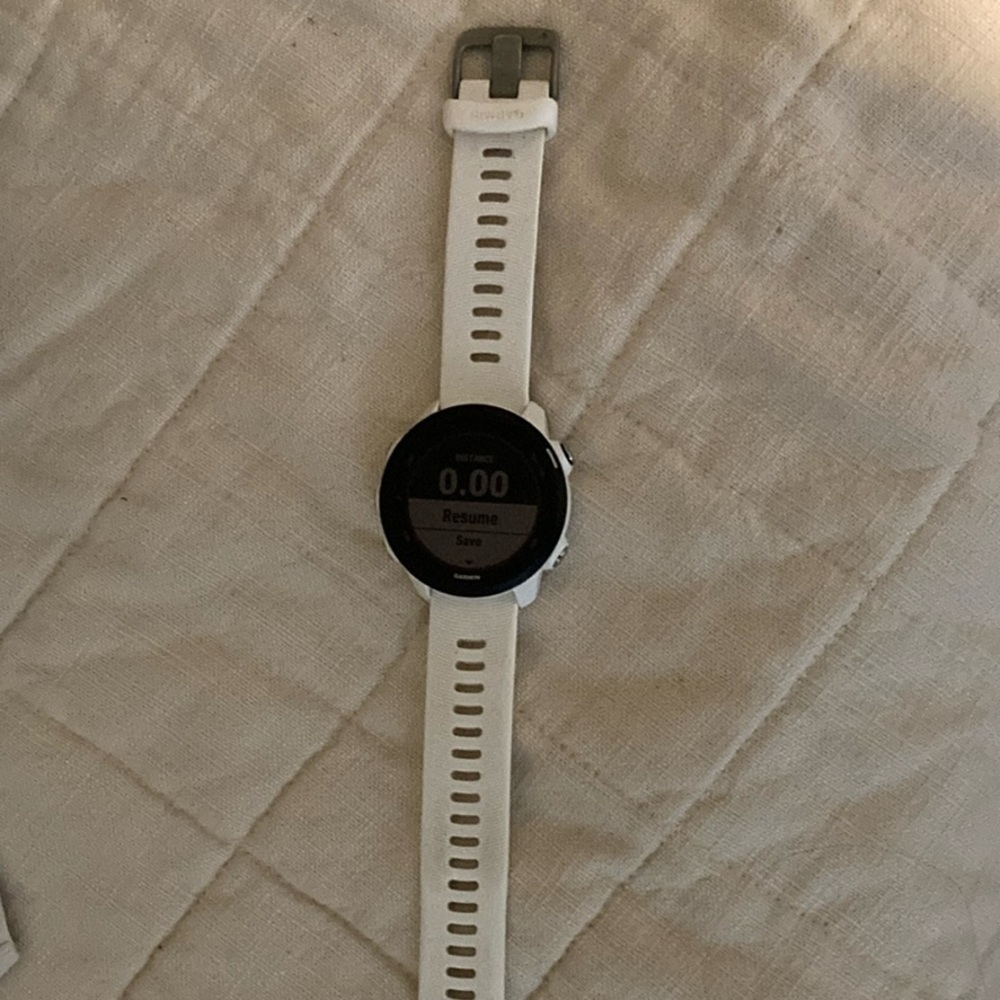 White Garmin Forerunner 245 Music